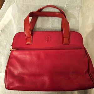 Red Giani Bernini Leather Handbag